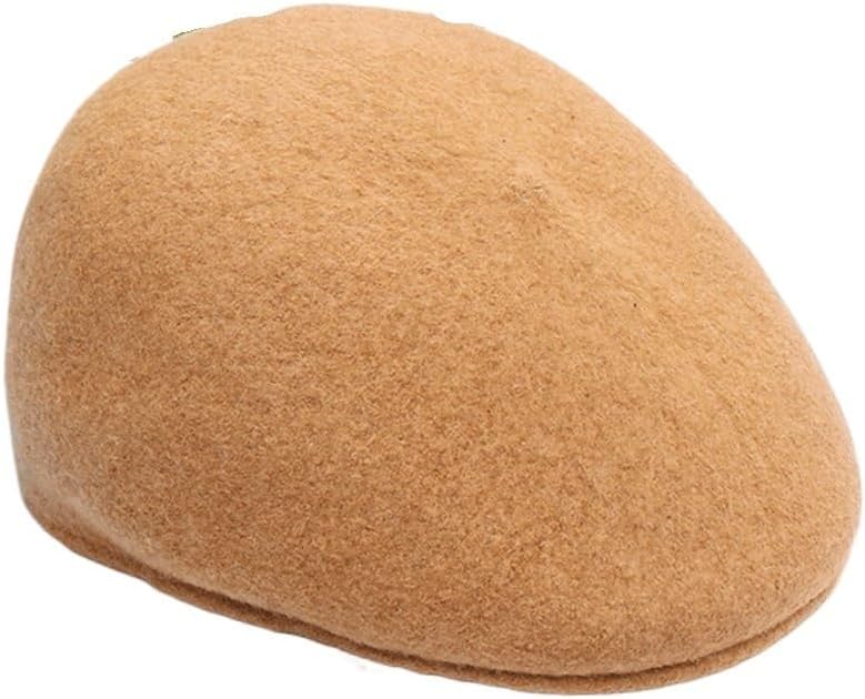 JSEIAJB Autumn and Winter Hat Women's British Flat Top Retro Versatile Hat Octagonal Beret Spring and Autumn(Black)