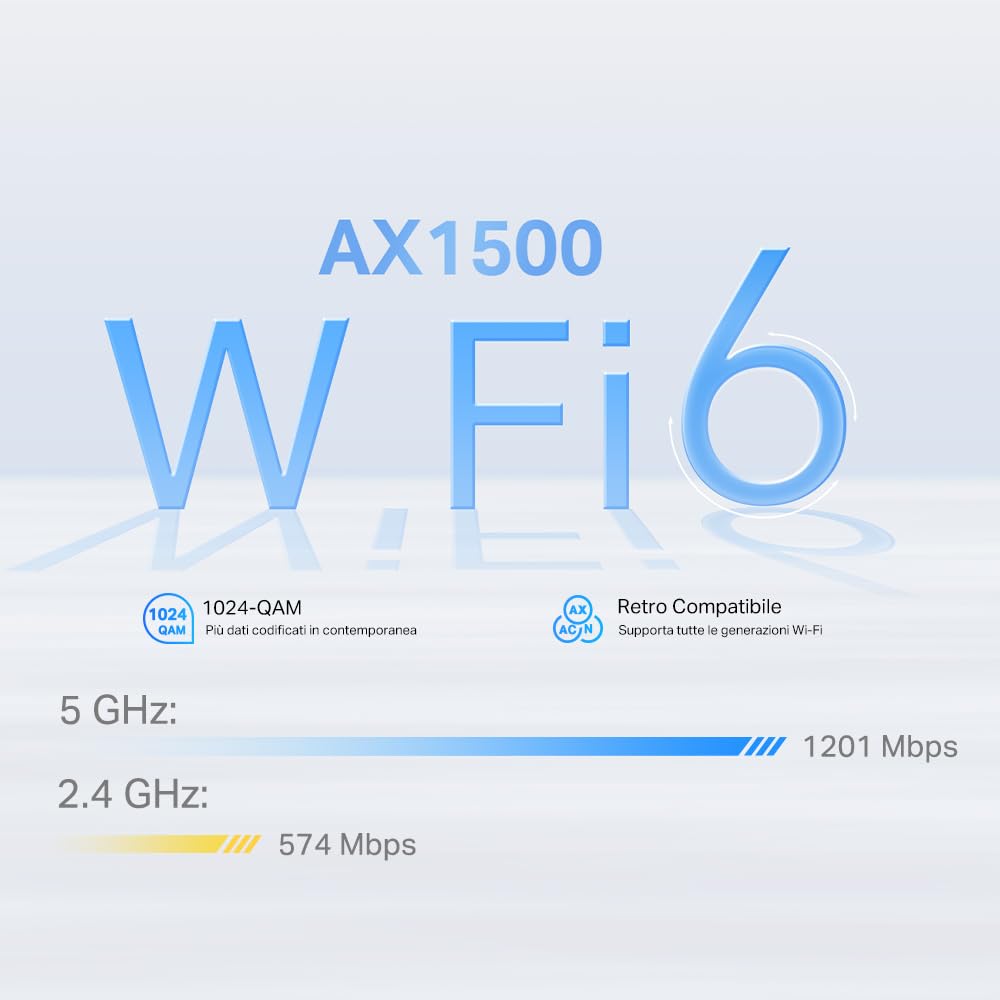 TP-Link Deco X1500-4G, Router 4G+ CAT6 con SIM Card, Wi-Fi 6 Mesh, Dual Band AX1500, Seamless Roaming, 3 Porte Gigabit Ethernet, Parental Control, 1 pz, Copertura fino a 190 m2, Compatibile con Alexa