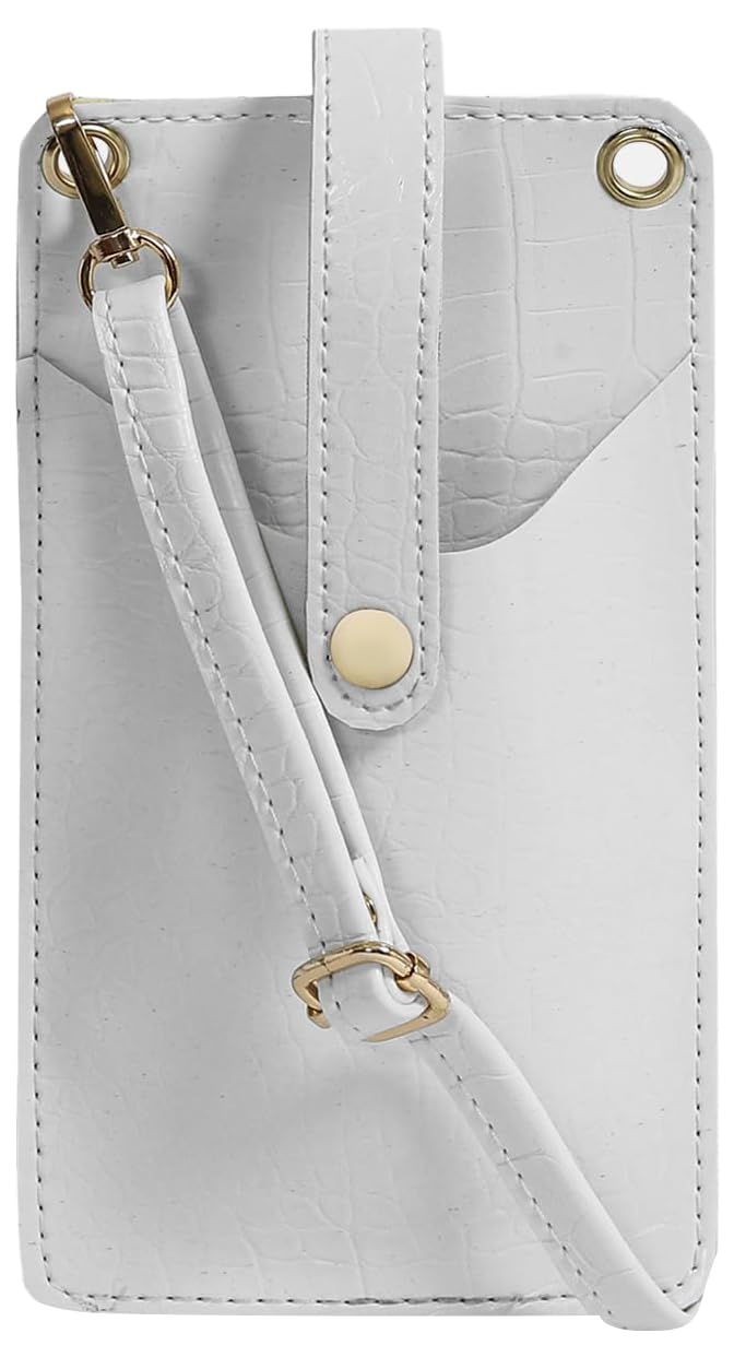 Small Cross-Body Phone Bag Stylish Vegan Leather Mobile Cell Phone Holder Pocket Purse Wallet Mini Shoulder Bags-image-44