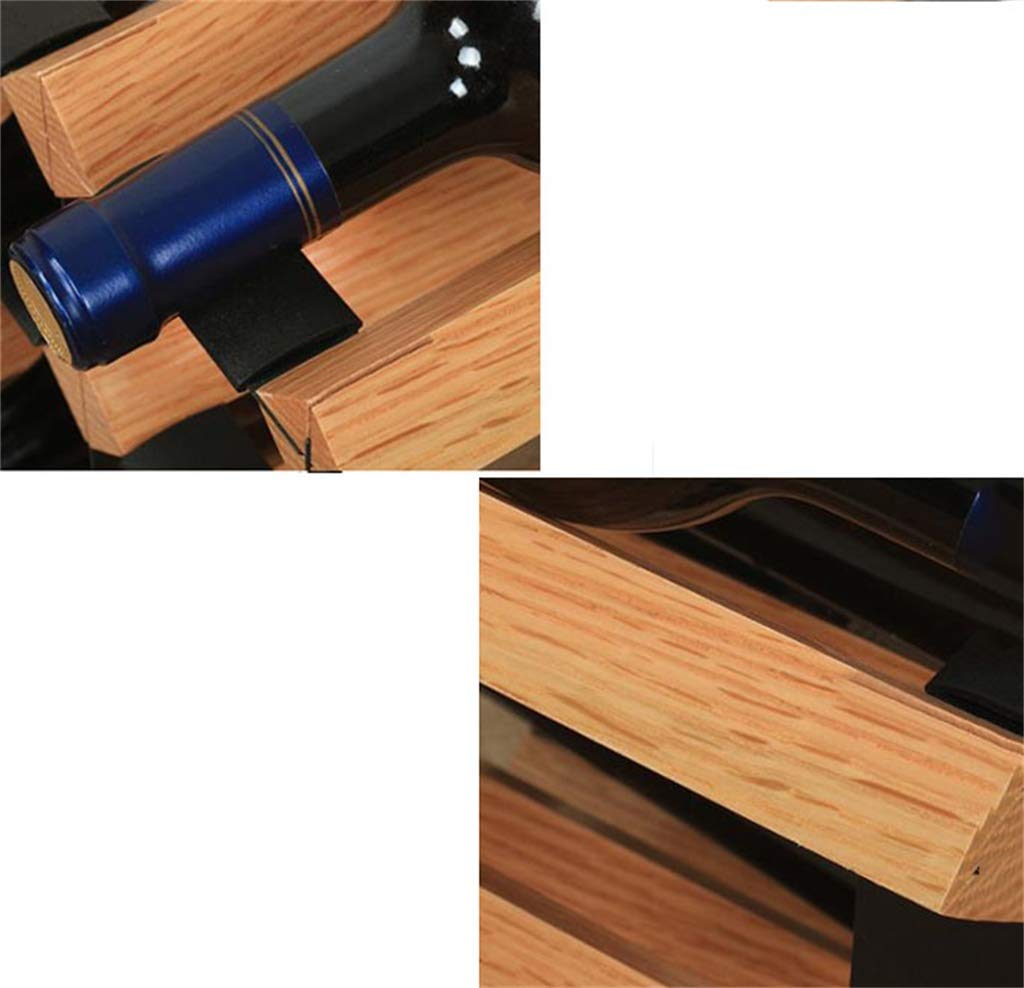 estantería de Vino,Estante de Madera Maciza para 12 Botellas, Soporte para Botellas para Sala de Estar, Estante Enfriador