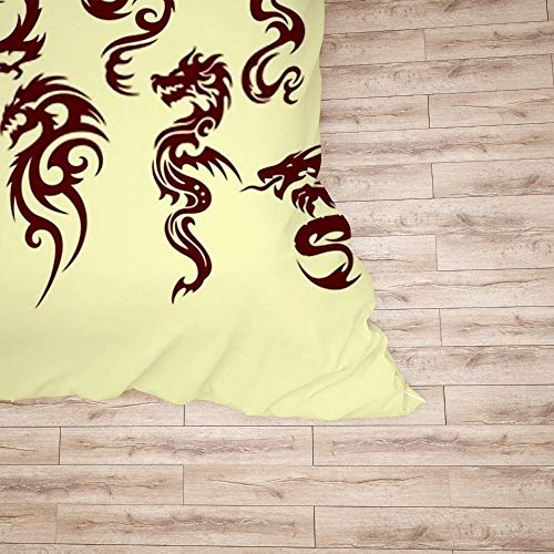 Housse de couette dragon CHEHONG en microfibre de qualité supérieure
