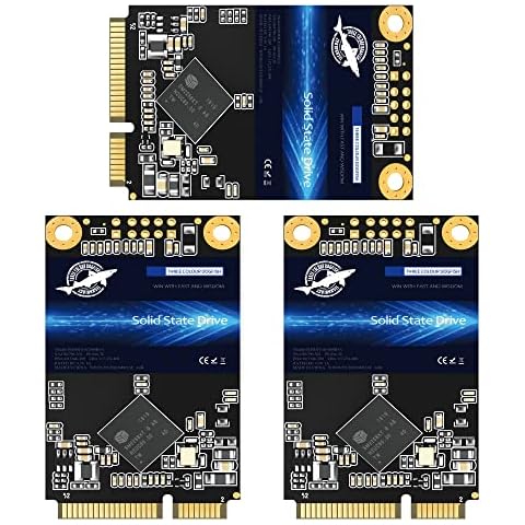 SSD MSATA 128GB Dogfish High Performance Internal Solid State Drive for Desktop Laptop 3 Unit Package Pack [128GB(3Packs),MSATA] Cover
