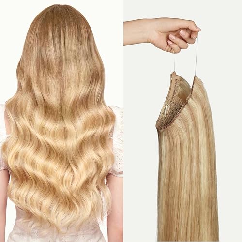 Luxy Halo Clip-In Hair Extensions Dirty Blonde Highlights (18P60)