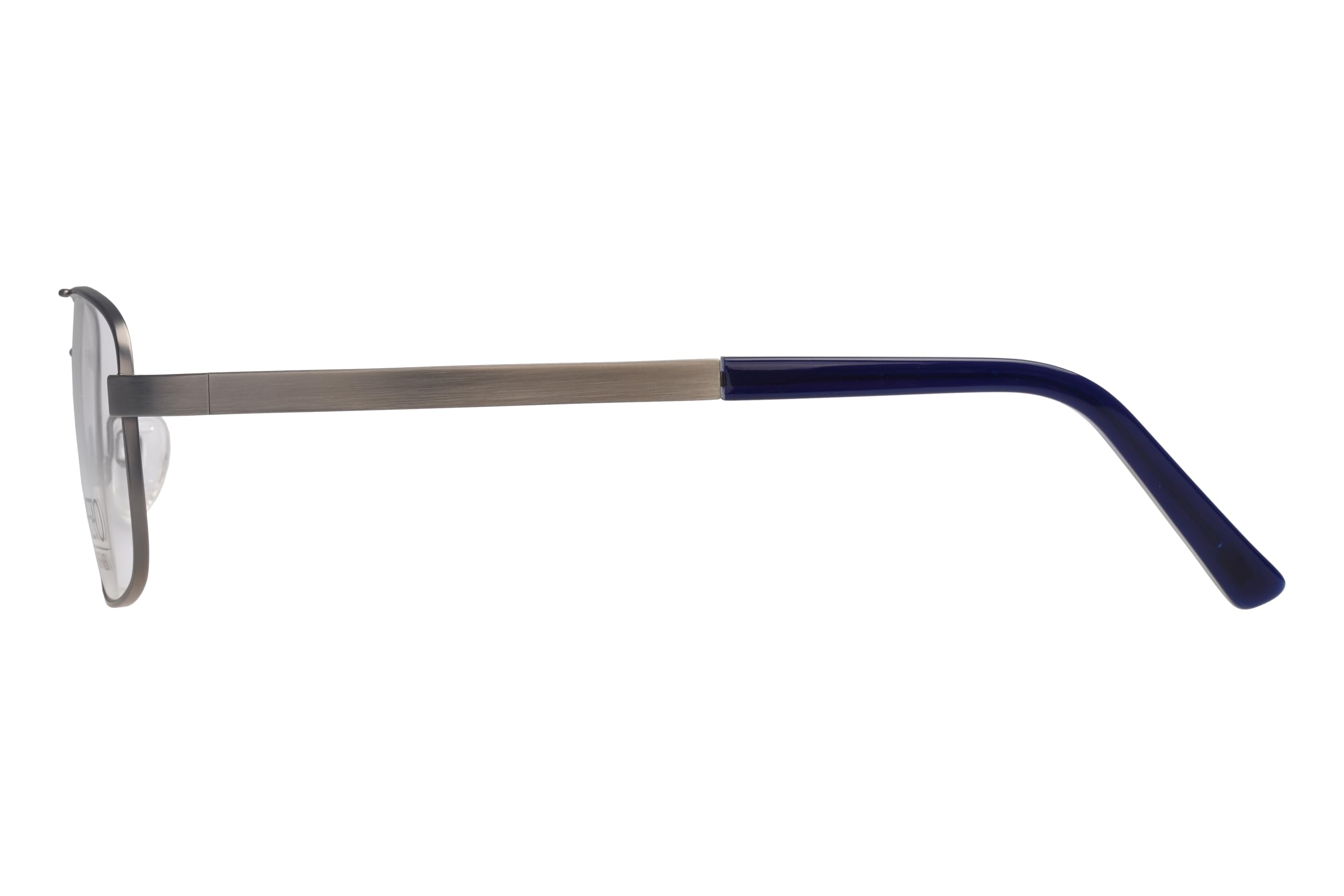 Hero Brille mit Sehstärke für Herren optional mit Sonnenbrillentönung oder Blaulichtfilter, Quadratisch, gefertigt aus Metall (inklusive Brillenetui)