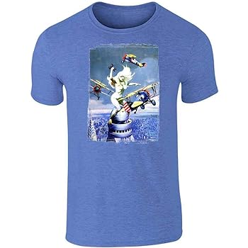 royal blue graphic tee mens