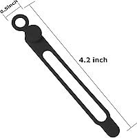 Vista 2 de Nearockle 16Pcs Silicone Cable Straps Wire Organizer for Bundling Earphone, Phone Charger, Computer Cords, Reusable Cable Ties Cord Organizer in