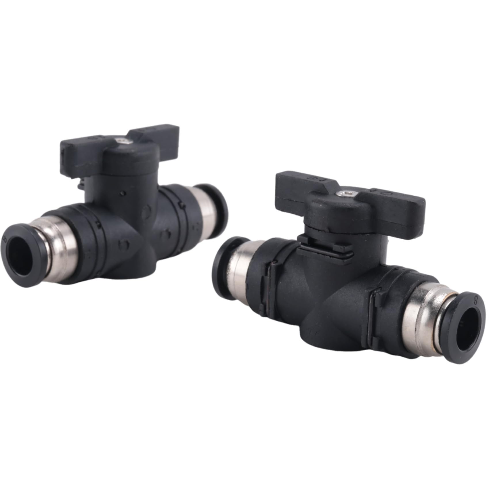 8 mm Push Connect Valve Ball Valve 8 mm Air Control Valve Quick Connect Valve Tube Fittings 3 Pack Easy Install Easy To Use