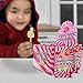 Happiness USA 50 Pack Pop Rock Candy with Dip Lollipops Individually Wrapped | All Natural Dye Free Suckers & Strawberry Candy Rocks No Artificial Colors or Flavors | Non Dairy Birthday Party Favors