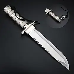 Faca Tática Rambo Sobrevivência Afiada Robusta Com Compartimento Secreto