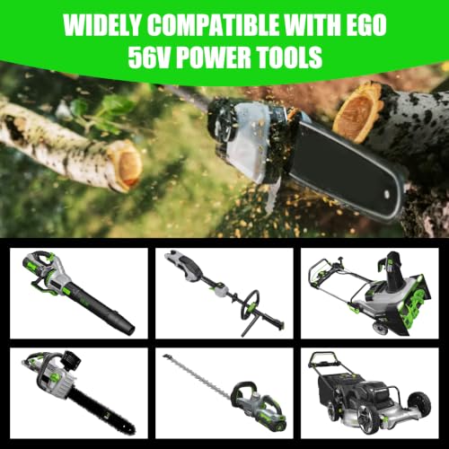 Image of 1Pack 12000mAh 56V Battery and CH2100 Rapid Charger Replacement for EGO Battery and Charger Combo, Compatible with EGO Battery 56Volt Cordless Tools