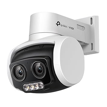 TP-link VIGI C540V 4MP Outdoor Full-Color Dual-Lens Varifocal Pan Tilt Network Camera | Super-High Definition|3 Zoom | Active Defense| Two-Way Audio|H.265+ | IP66 Waterproof| Remote Management