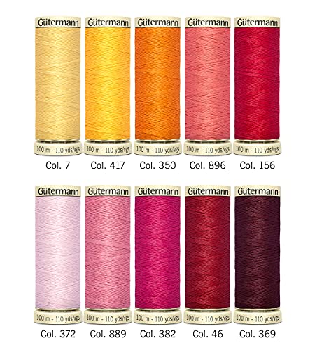 Gutermann Set de Hilos: Sew-All: 10 x 100 m: Colores Brillantes miniatura 4