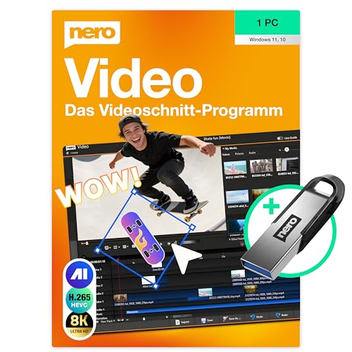 Nero Video 2024 auf USB Stick | Videobearbeitungssoftware