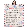 Joiedomi Mothers Day Blanket Gifts for Mom Soft Flannel Mom Blanket for Wife Grandma Birthday Present for Women from Daughter Son 60" x 80" Ivory White