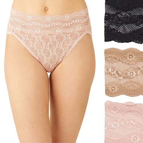 b.tempt'd Women's Lace Kiss Hi Leg Panty 3 Pack3