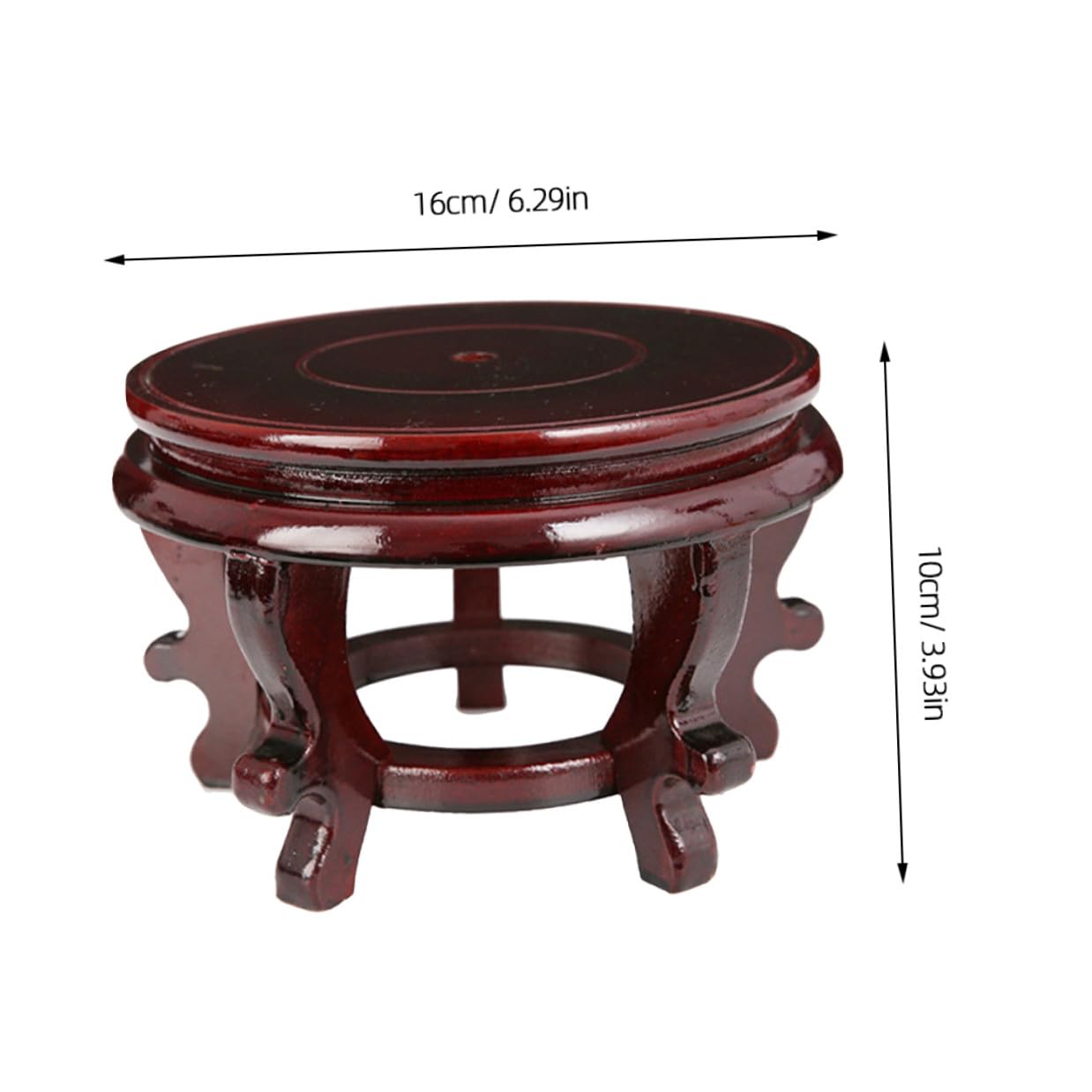SHINEOFI Soporte Redondo y Protección de Superficies de Madera Base Resistente Capacidad de Carga 35kg para de Interior y Exterior para Macetas