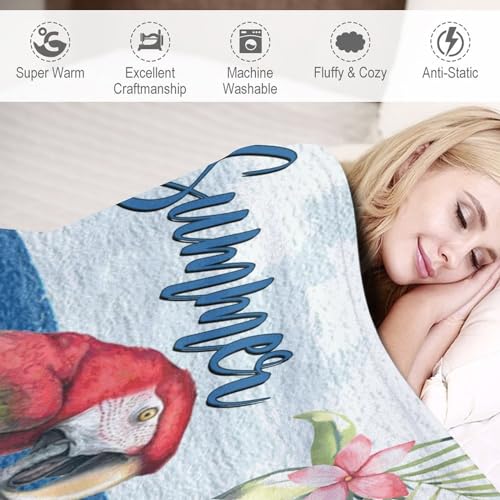Couverture lit flanelle contre le froid motif ara