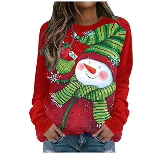 fine clothes Womens Sweatshirts and Hoodies, Jackets V Neck Loose Hoodies Comfy Long Sleeve Xmas Blazer Jackets for Women Girl Trendy Blouse Sweatshirts Christmas Sweaters for Women Red, X-Large