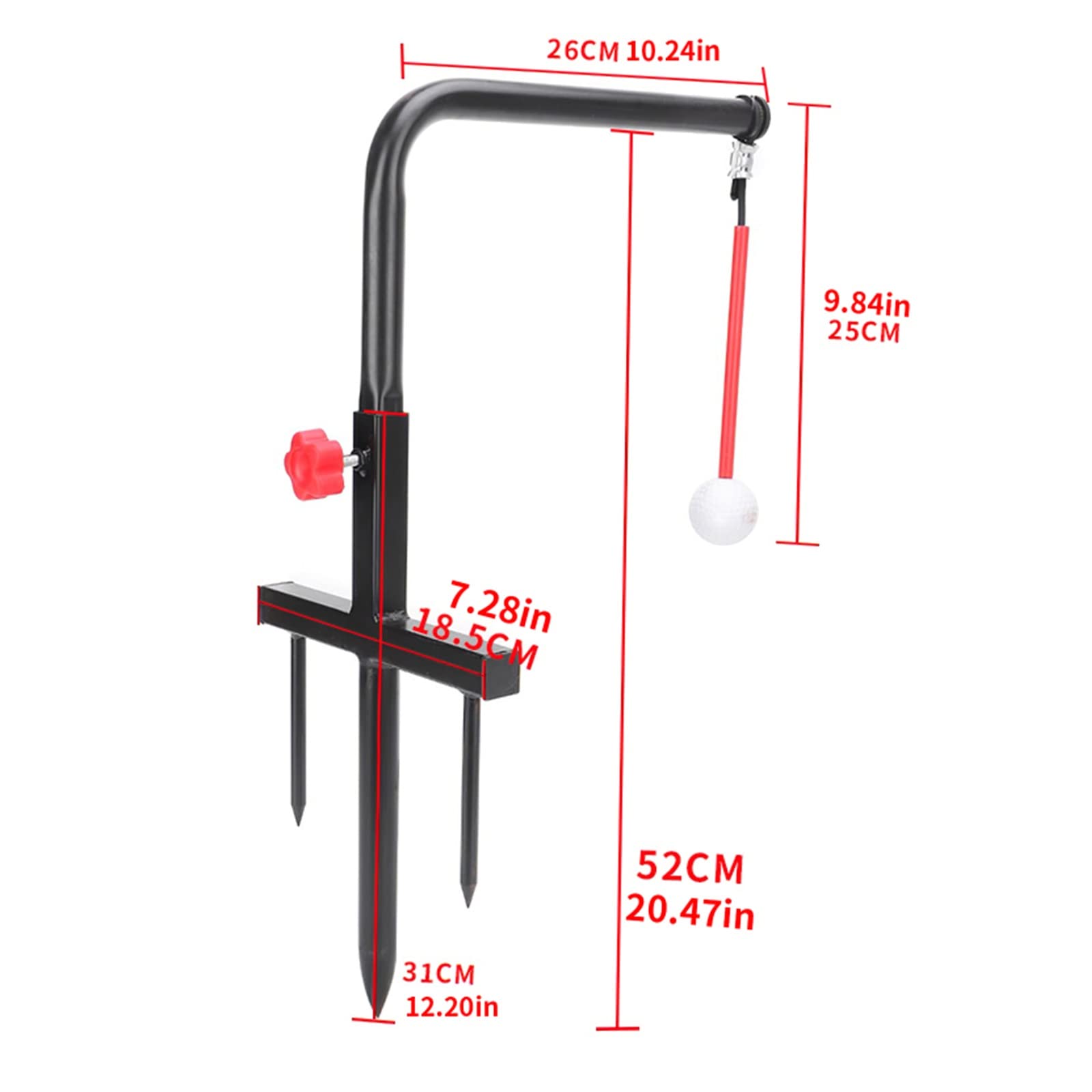 DYTWXG Golfschwung-Trainingshilfe, Golfhaltungskorrektur, tragbarer Golfschwung-Groover-Schlagtrainer für Indoor-Outdoor-Sportarten Golfball-Übungswerkzeug