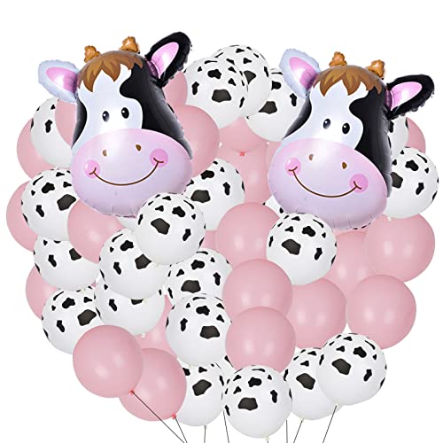 Raityibnd 52Pcs Cow Balloons Cow Shape Cow Stripes Foil Balloons Birthday Farm Cowboy Theme Party Decorations Supplies For Baby Shower Girl Party,Holiday #TOP3
