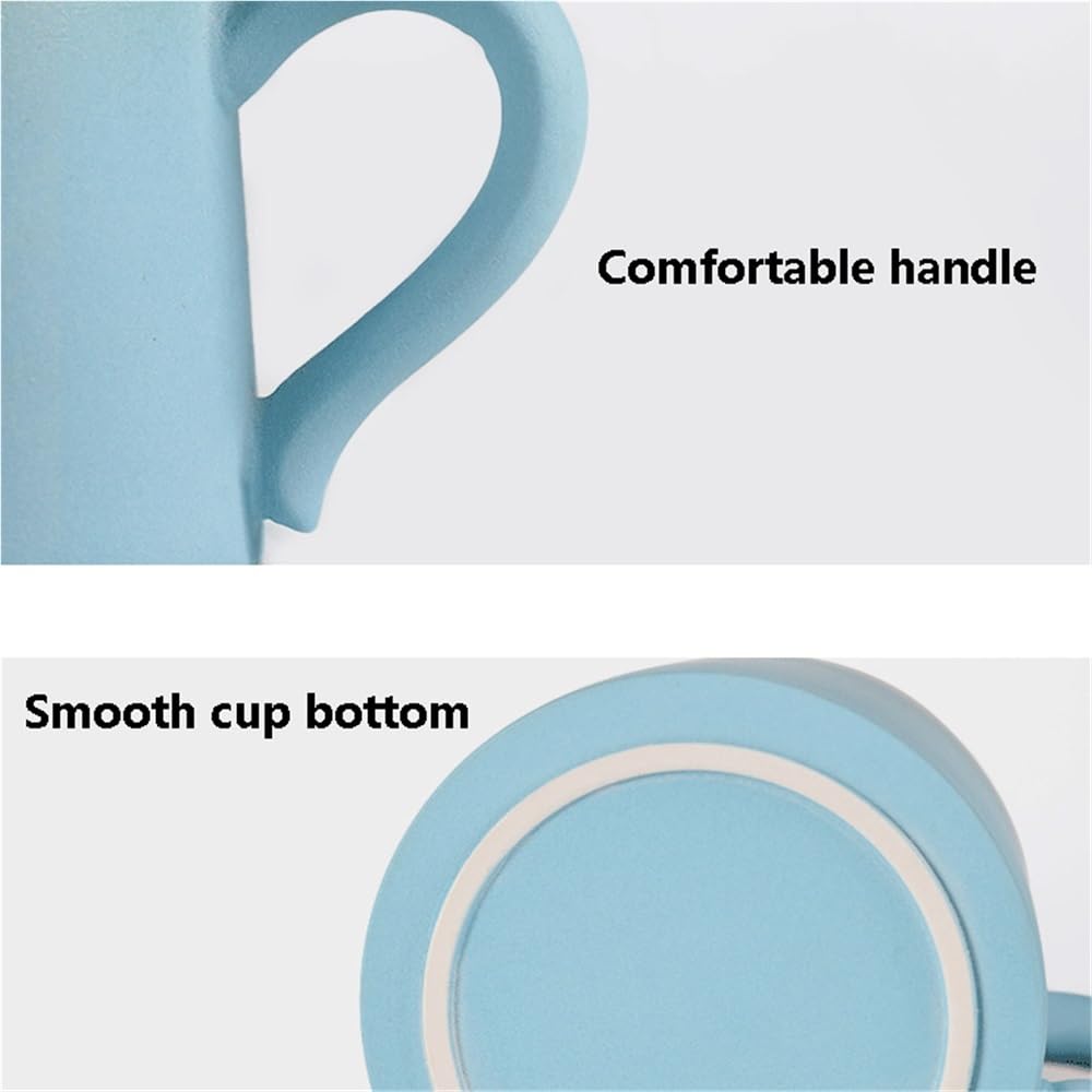 Kaffeetassen Kaffeetassen-Set in Mirror Lake Blue, 1er-Set, Keramiktasse mit matter Textur, Fassungsvermögen 325 ml, for Milchkaffee im Büro Becher