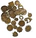 Makhry 30pcs Antique Bronze Alloy Cabochon Frame Setting Tray Pendant Mixed Tibetan Style Alloy Pendant Cabochon Bezel Settings
