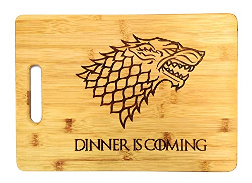 Dinner is Coming Cutting Board, 13 3/4