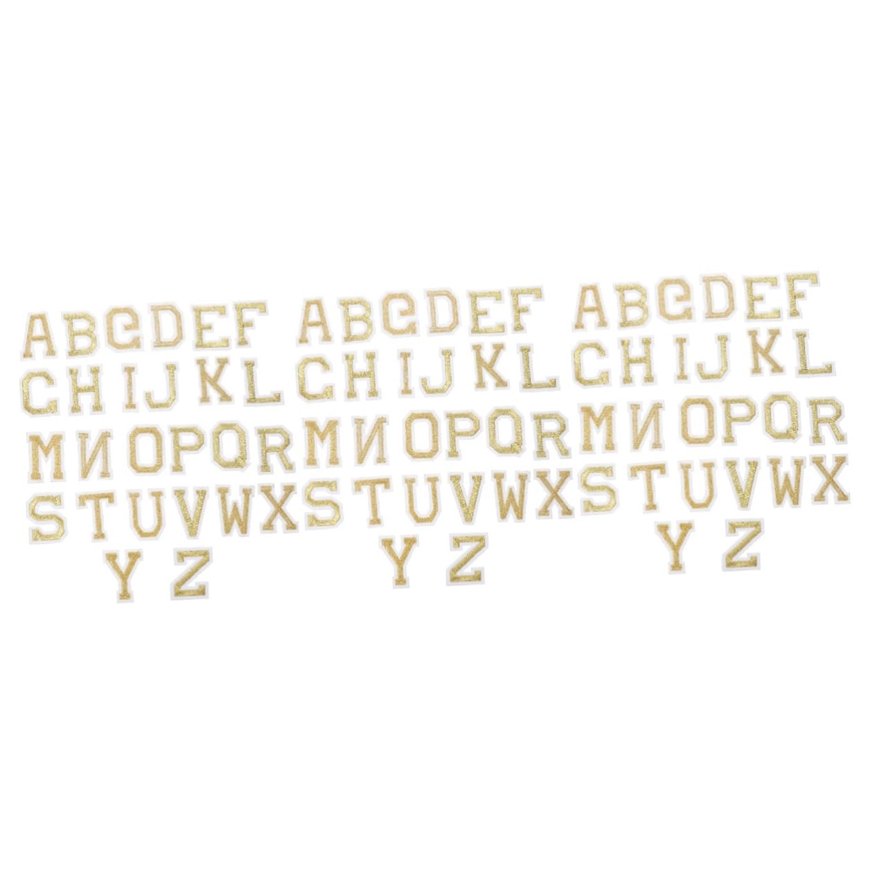 Tofficu 6sets Toppe Ricamate Termoadesive Per Abbigliamento e Accessori Lettere Per Decorazioni Fai Da Te e Riparazioni Di Jeans e Borse