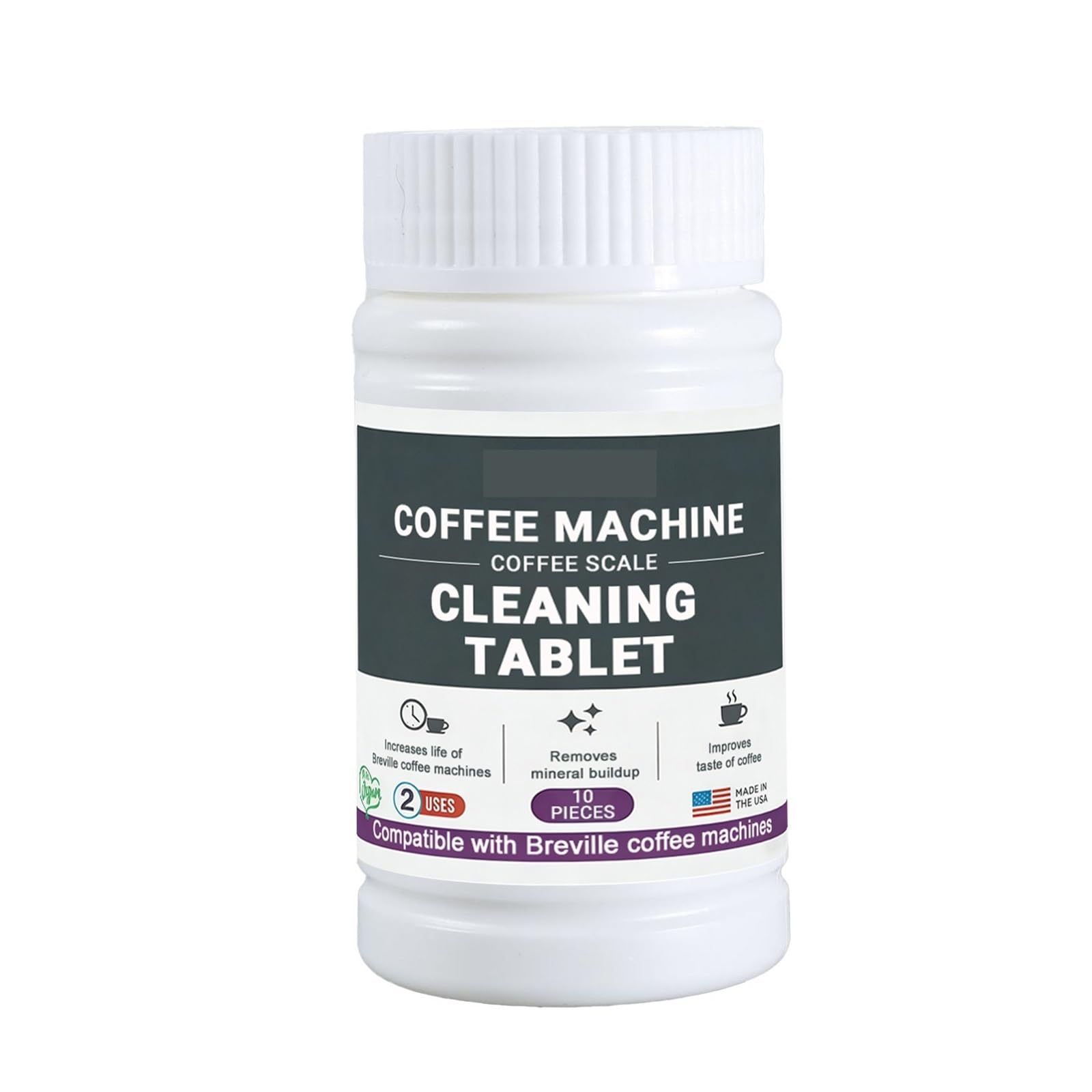 pastiglie detergenti per lavatrice 50 pastiglie for la pulizia della macchina for caffè espresso(10*bottles)