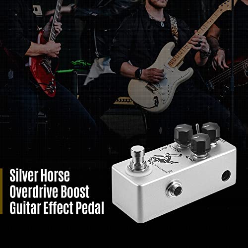 skrskr Silver Horse Overdrive Boost Guitar Effect Pedal Full Metal Shell True Bypass 23 - Les Beatles, Paul McCartney, John Lennon, RIngo Starr, George Harrison skrskr Silver Horse Overdrive Boost Guitar Effect Pedal Full Metal Shell True Bypass 23 – Image 3