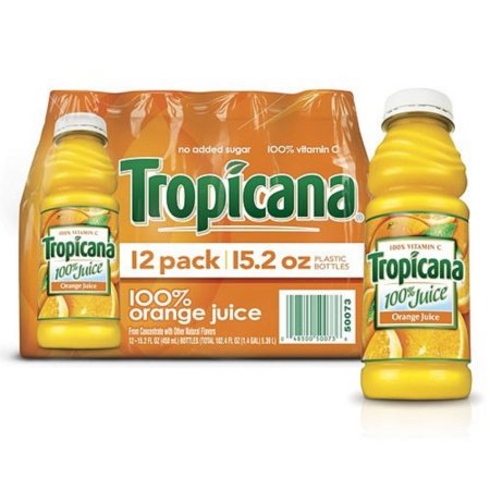 Tropicana Orange Juice - 12/15.2 oz. bottles