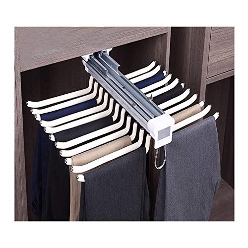Cintre extractible pour pantalons 22 bras en acier beige