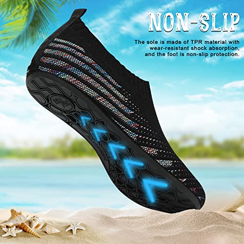 Image of ANLUKE Womens Mens Water Shoes Barefoot Quick-Dry Aqua Socks for Beach Swim Surf Water Sport