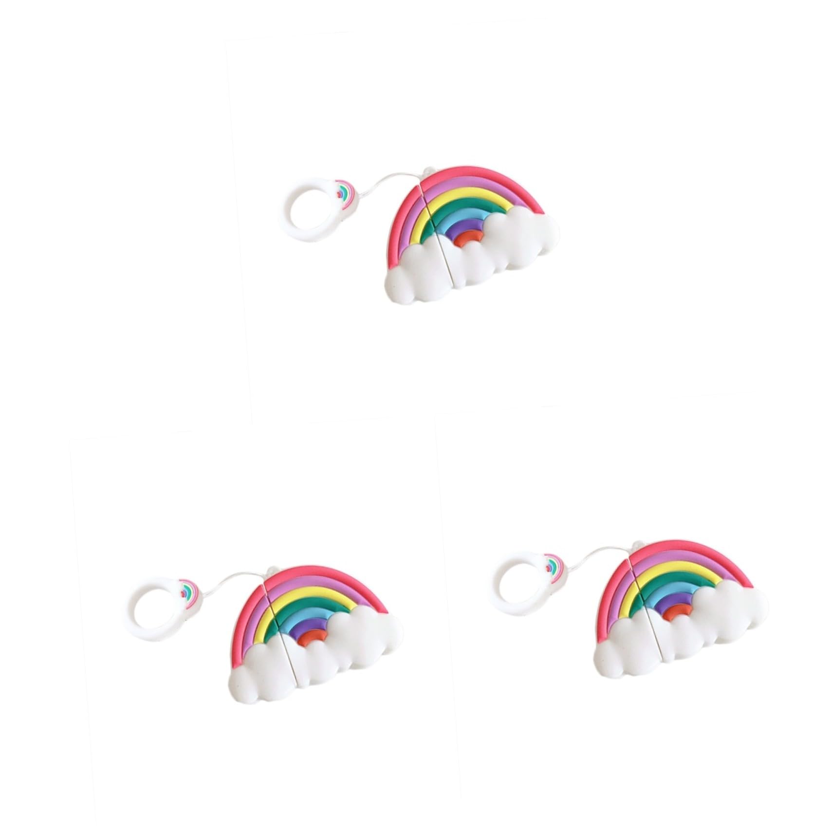 Angoily 3 Piezas Cubierta De Auriculares Inalámbricos Caminando Funda Protectora De Auriculares para 3 Moda Sin Cubierta Caparazón Senderismo Cubrir Las Nubes Estuche Protector Profesional