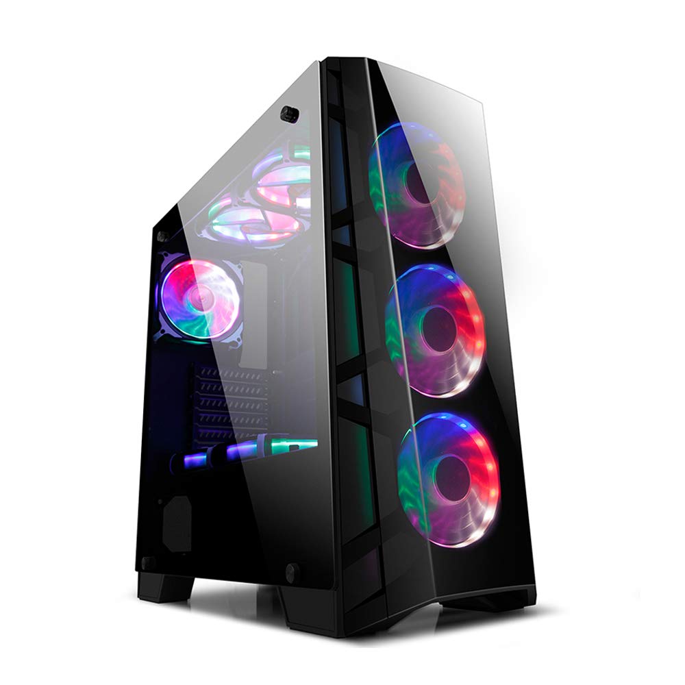 Buy GOLDEN FIELD Z7 ATX Computer Case with 3 Colorful LED Fans Gaming