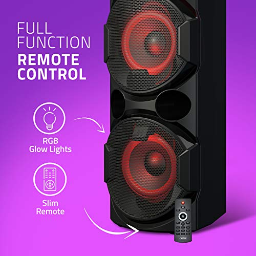 Image of Artis BT700 Wireless Bluetooth Super Bass Portable Party Speaker with RGB Lights, Wireless Mic, Remote Control, FM Radio & Aux in /USB /TF Card Reader Input (50W RMS Output)