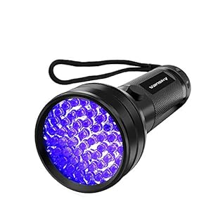 Vansky Flashlight Black Light 51 LED Blacklight Detector for Dog/Cat Urine,Dry Stains,Bed Bug, Matching with Pet Odor Eliminatornator, Eliminator, uv-2