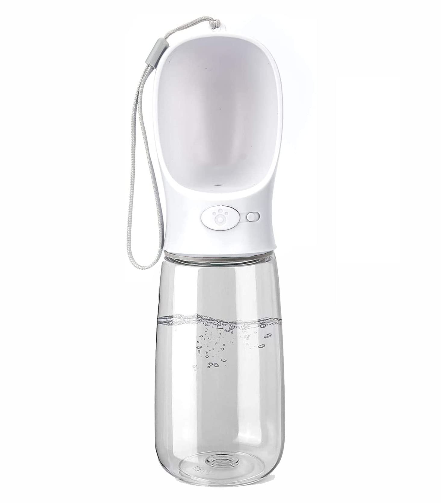 Emwel Botella de agua para perros, botella de agua portátil grande de 550 ml, alimentador de agua a prueba de fugas, viajes, para mascotas