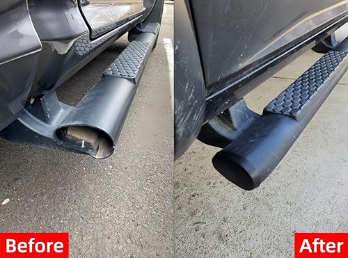Cubierta de extremo tubular cromada para estribo Dodge RAM miniatura 4
