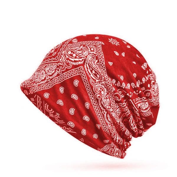 MyNoogin Bandana Beanie 100% Cotton Bandana-Print Gaiter-Style Soft Lightweight Breathable Stretch Fit One Size Fits Most