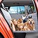 YoGi Prime Extended Dog Car Seat Cover for Back Seat, Waterproof, Durable, Extra Space with Hard Bottom, Pet Seat Protector for Dog Owners, Fits Most Cars, SUVs (Gray)