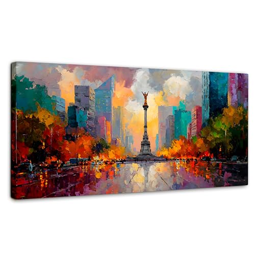 Opiniones de Salas Mexico - solo los mejores. 44 CANVAS REVOLUTION | Cuadro Decorativo Canvas Lienzo Impresión | Cuadros de México | Explosión Capital | Decoración De Interiores | Cuadros Para Sala Comedor Recamara Oficina...