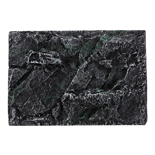 POPETPOP 1Pc Reptile Box Board Aquarium Background Decor Natural Effect High Simulation Tank Decoration for Fish Lizard Gecko Safe Material Easy Placement