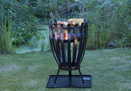 GRILLCHEF Feuerkorb | Mit verchromten Grillrost - 2