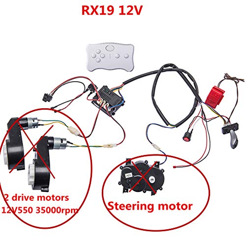 Kids Electric Cars 12V Wiring Harness Remote Control Circuit Borad Switch, Children Electric Ride On Car Accessories - Thumbnail 7