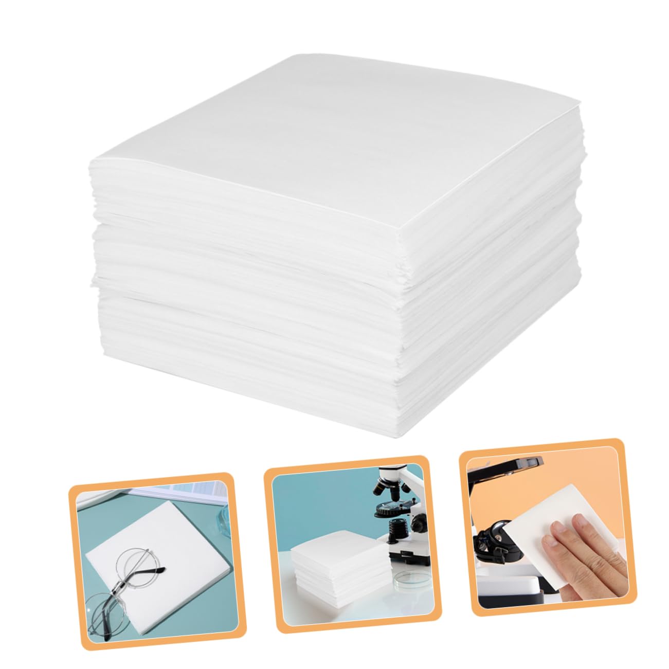 PLAFOPE Toallitas de Limpieza sin Pelusa 1200 Piezas, Material Tela No Tejida, Portátil Buen Efecto de Limpieza para Lentes y Pantallas Electrónicas