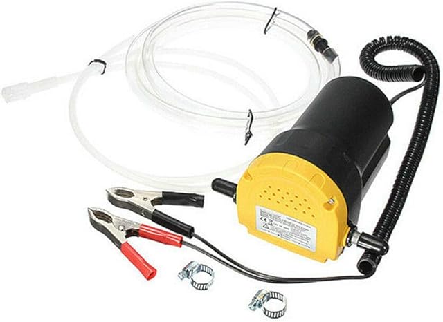 Youyijia 12V 60W Oil Change Pump Extractor Diesel Fluid Extractor Pump Fuel Transfer Pump with Tubes for Truck RV Boat ATV Auto Car Motorbike