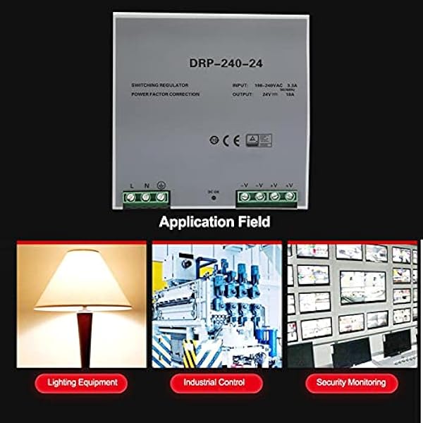 DRP-240-24 240 W 24 V Din-Rail strömförsörjning enfas växelströmförsörjning, växelströmförsörjning för Din-Rail strömförsörjning