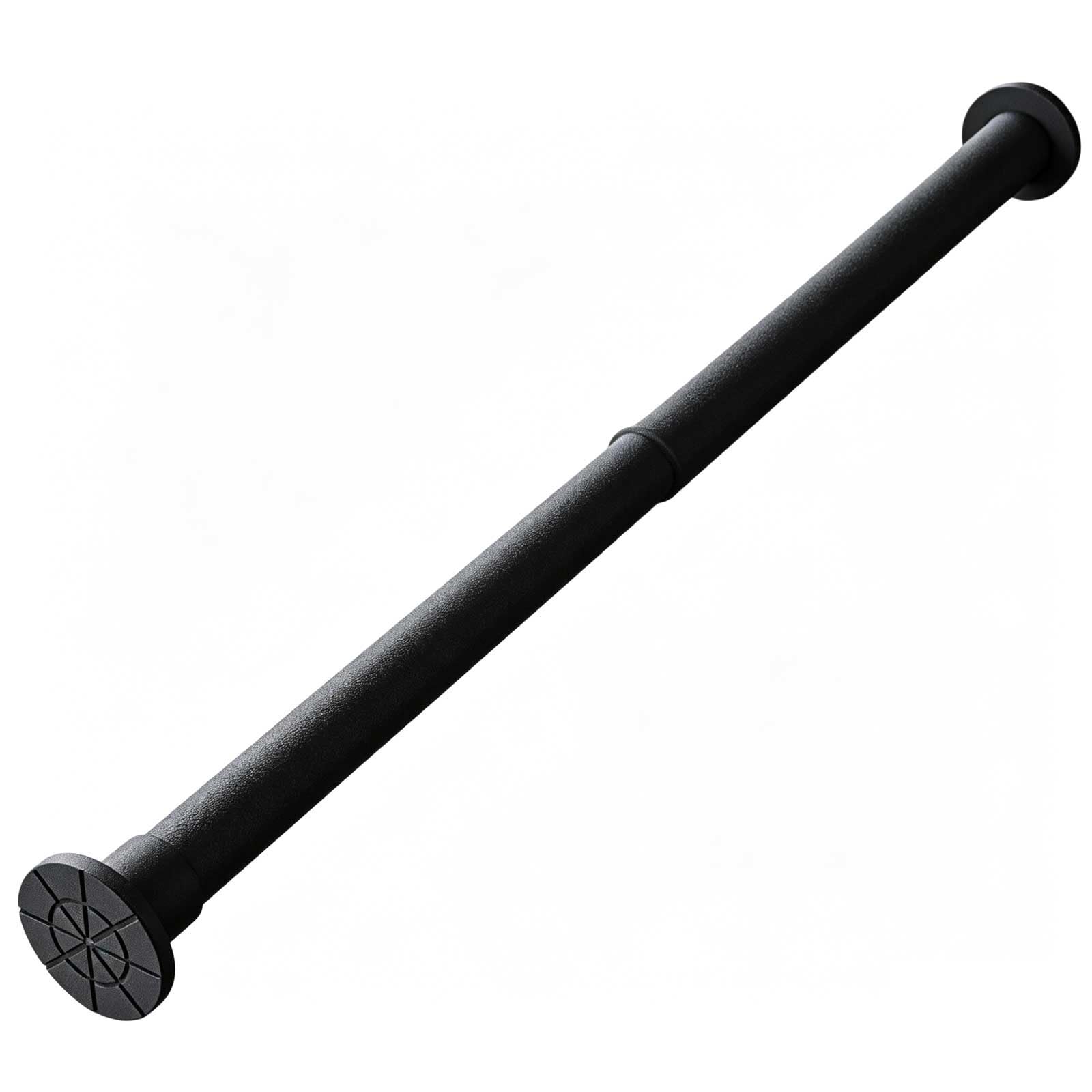 Shower Curtain Rod, 20-102 In Adjustable Tension Curtain Rod No Drilling, 1 in Dia for Home, Bathroom, Closet, Anti Silp and Antirust(Black,140-260cm/55-102in)