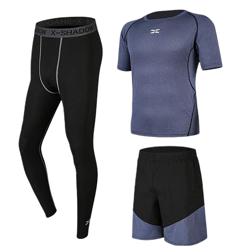 urjix URJIX™ 5 Pcs/Set Men's Tracksuit Black M Dark Blue L-picture-11